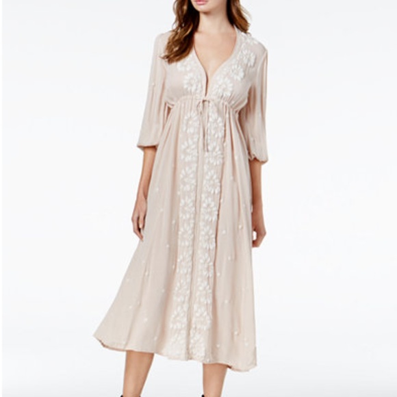 Free People Dresses & Skirts - Free People Embroidered Purple Maxi Dress